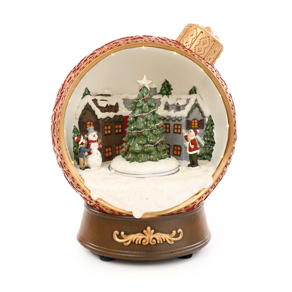 CENARIO EM FORMA DE BOLA COM LED