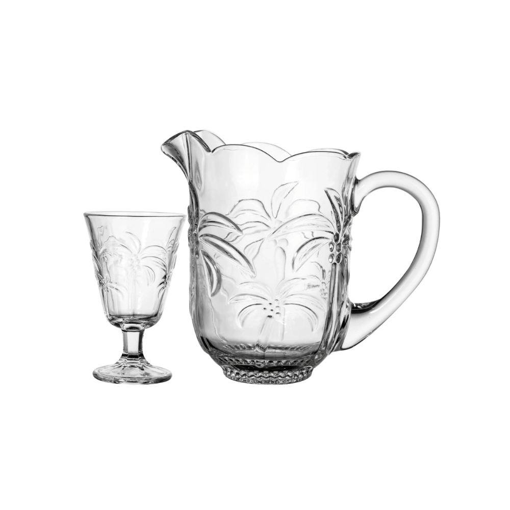 JOGO PARA REFRESCO COCONUT 7 PECAS EM CRISTAL ECOLOGICO – 1,3L X 235ML