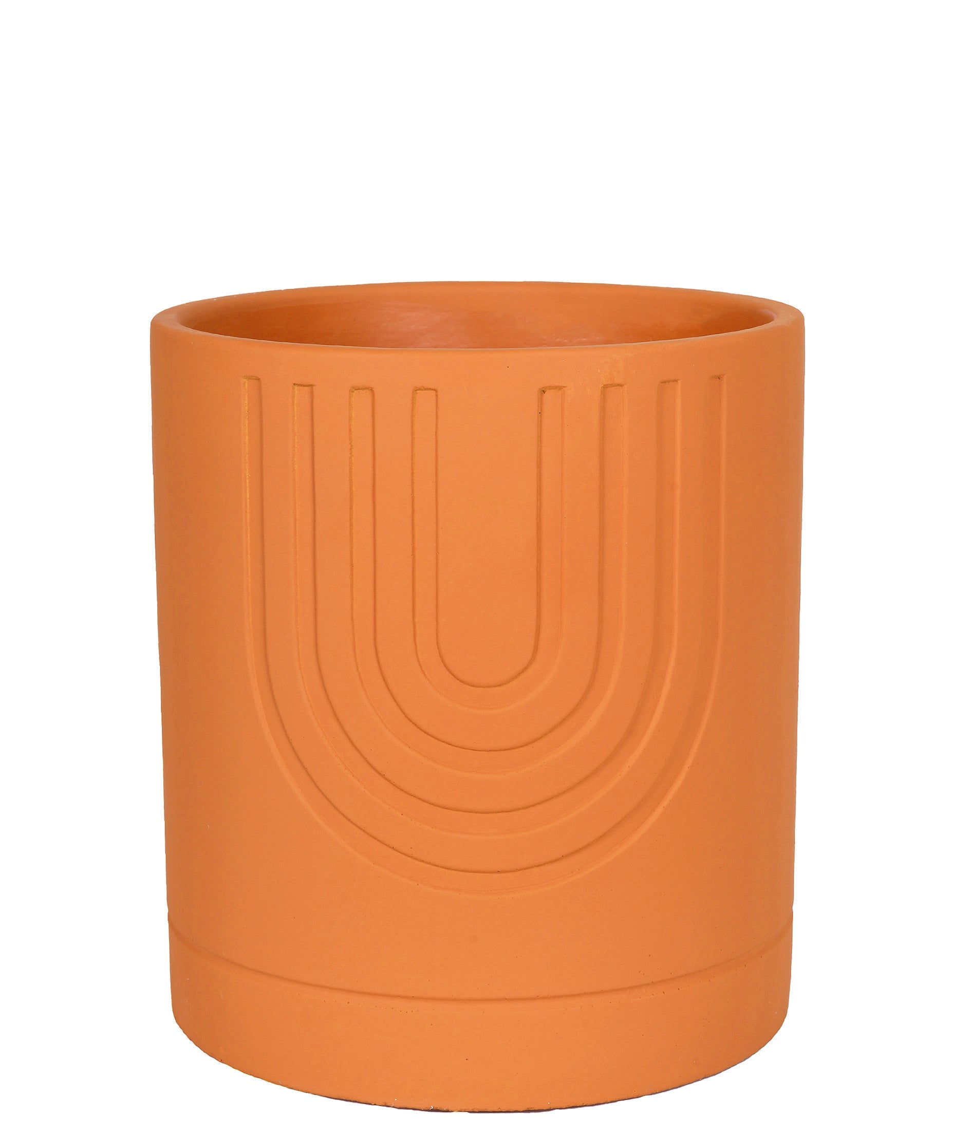 CACHEPOT EM CIMENTO TERRACOTA