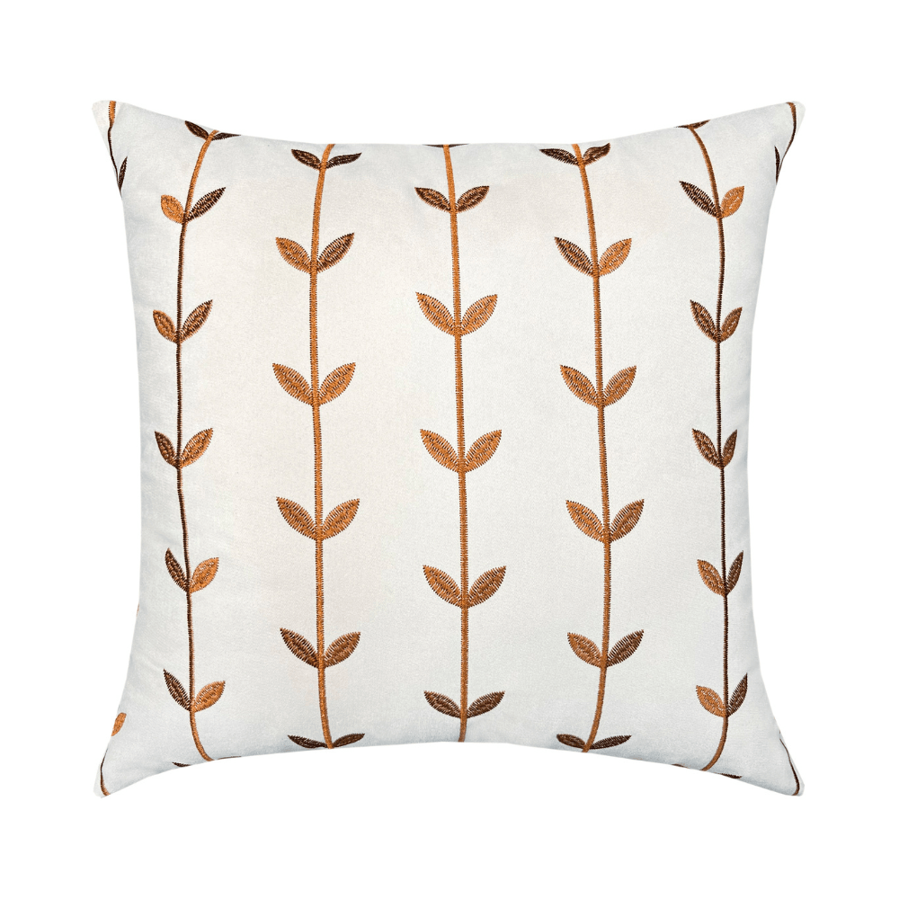 ALMOFADA EM TECIDO CANOVA OFF COM BORDADO – 50CM X 50CM