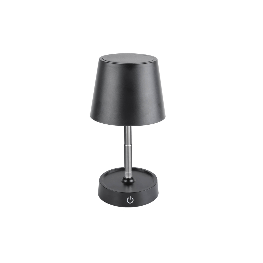 LUMINNARIA DE MESA LUNNA RETRATIL E TOUTCH PRETO - 10,5CM X 28,5CM