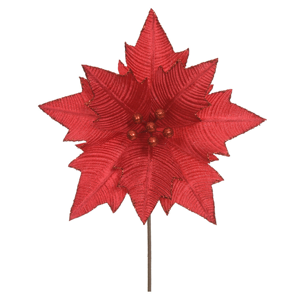 BICO DE PAPAGAIO AVELUDADO VERMELHO 26CM