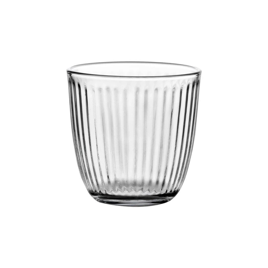 JOGO DE 6 COPOS OPTICO EM VIDRO 300ML