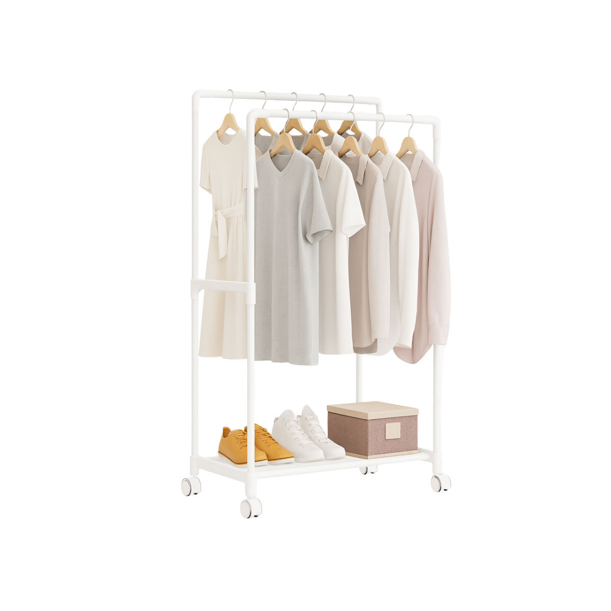 ARARA PARA ROUPAS PRATELEIRA 115X57.5X30CM (SORTIDO)