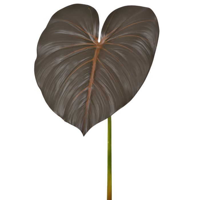 HASTE FOLHA EM PVC MARROM