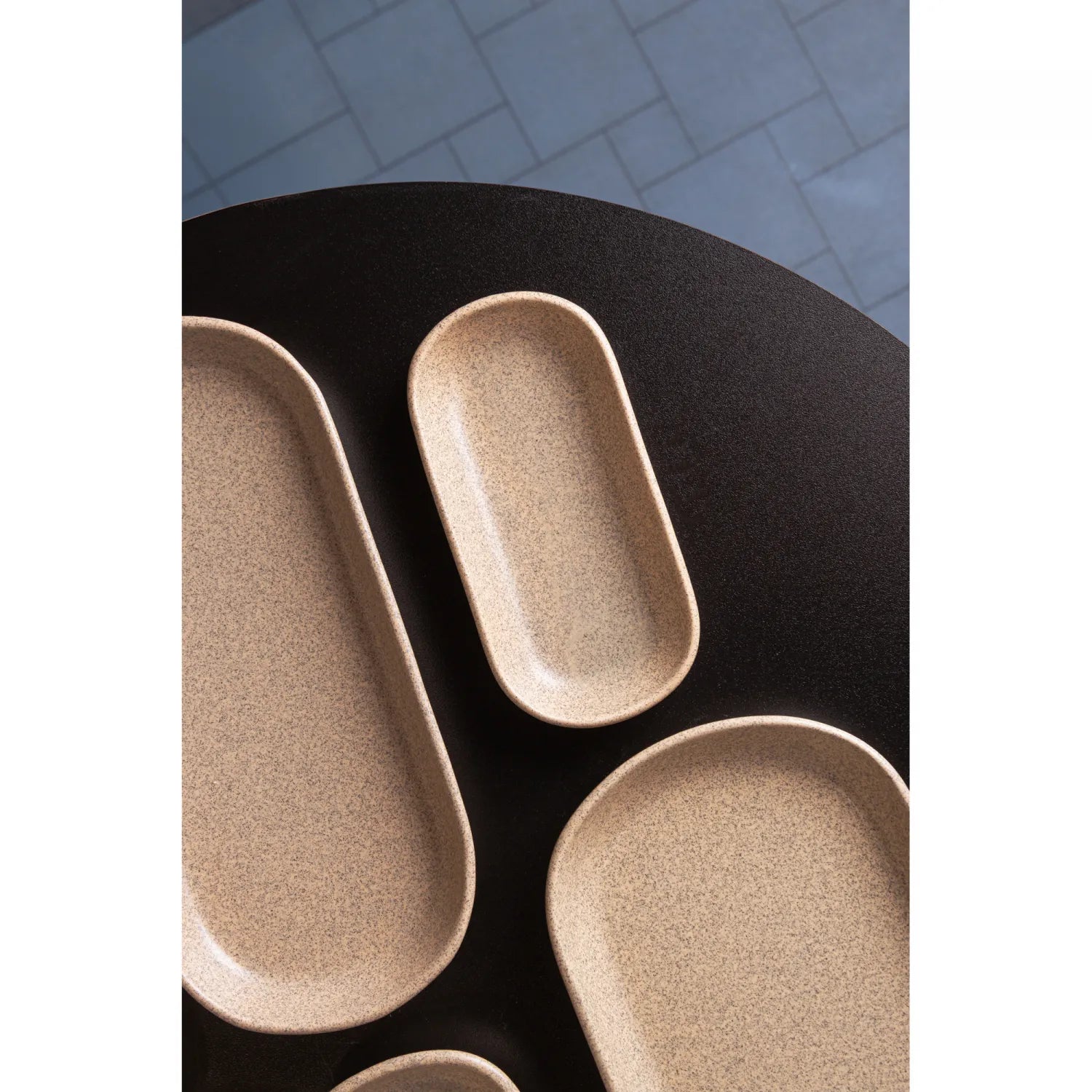 TRAVESSA OVAL DE CERAMICA KOBE CREME 16CM X 8CM X 2,5CM