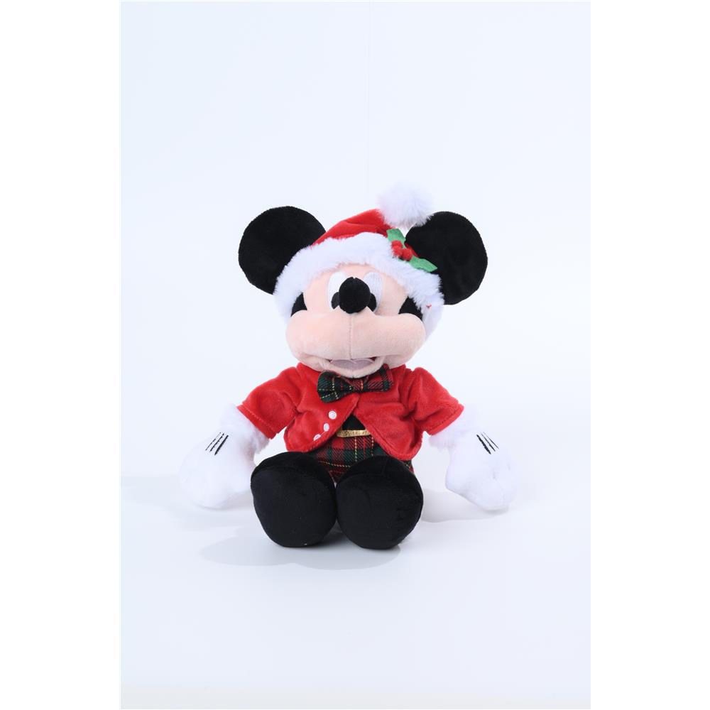 PELUCIA MICKEY XADREZ VERMELHO - 30CM