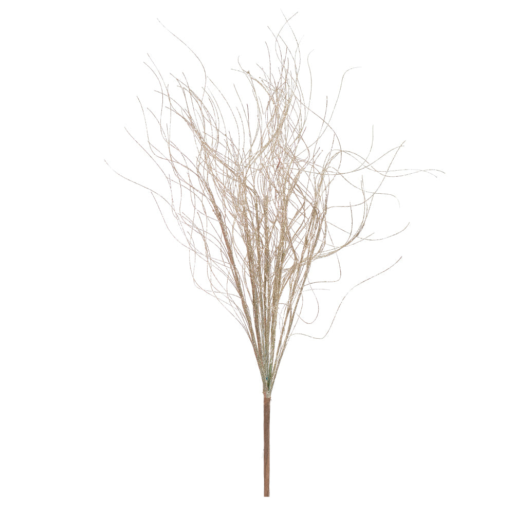 HASTE GRASS NATAL CHAMPANHE COM GLITTER 49CM