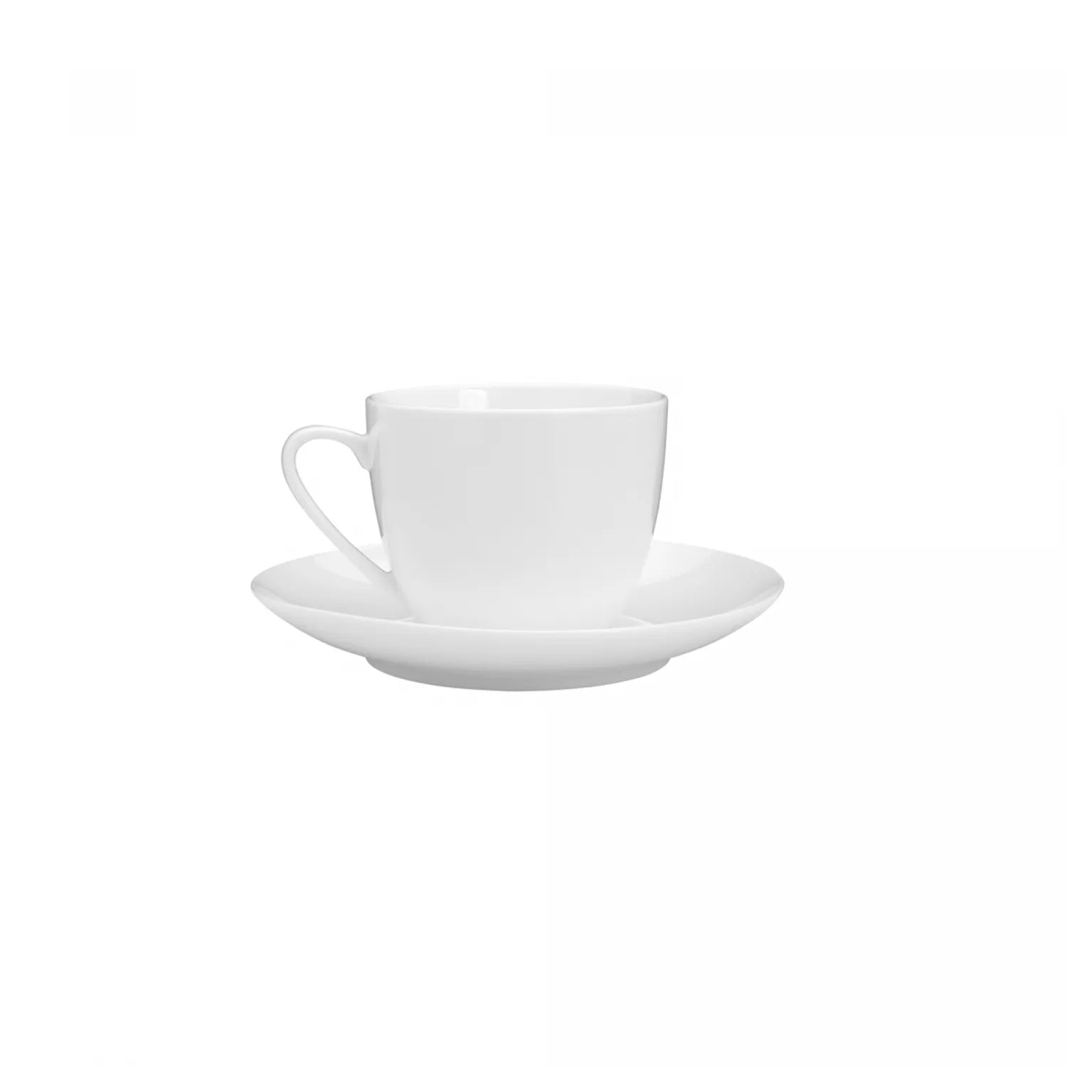 XÍCARA DE CHÁ COM PIRES DE PORCELANA CLEAN 220ML