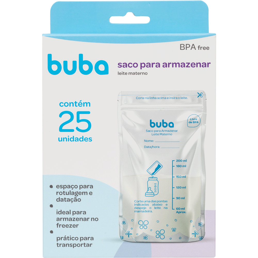SACO PARA ARMAZENAR LEITE MATERNO