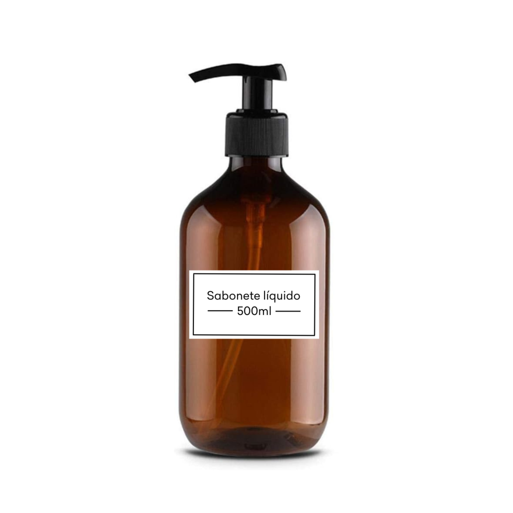 PORTA SABONETE LIQUIDO DE PLASTICO COM PUMP VINTAGE 500ML