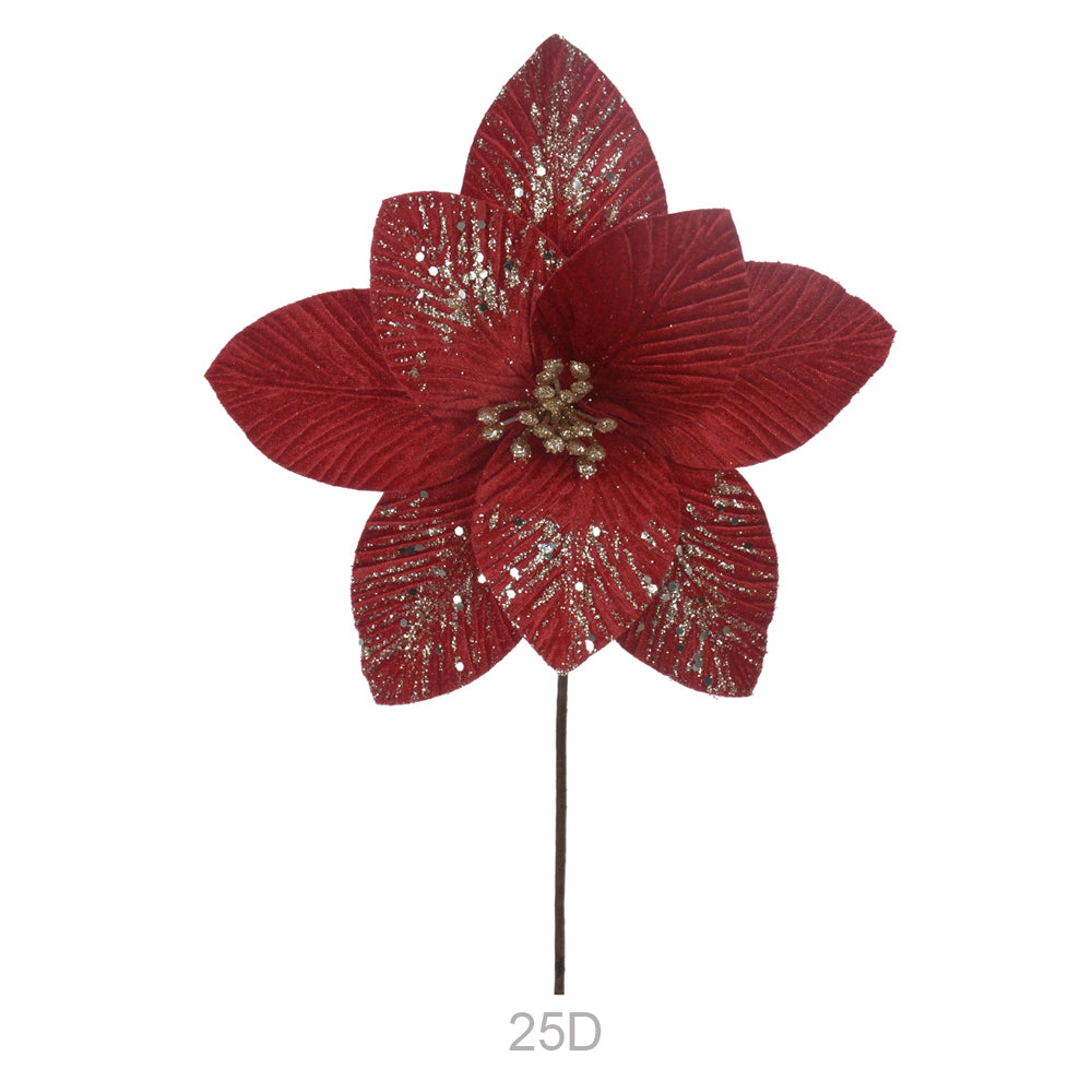 HASTE BICO DE PAPAGAIO AVELUDADO VERMELHO 27CM