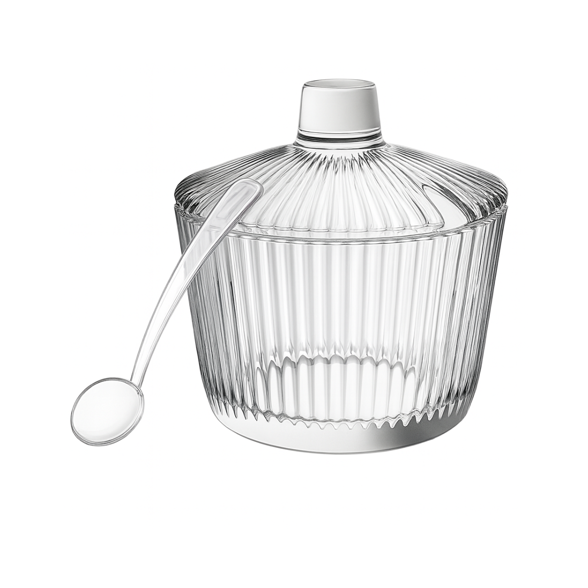 AÇUCAREIRO DE VIDRO COM COLHER GRAFIATTO - 200ML