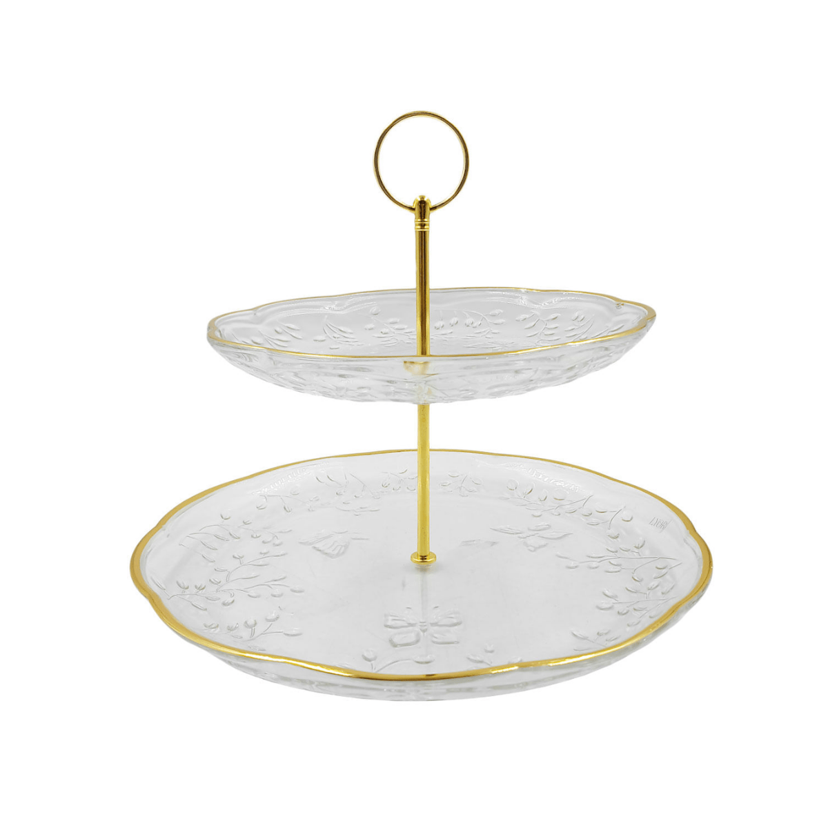 PRARO PARA DOCE 2 ANDARES NEW BUTTERFLY BORDA FIO DE OURO