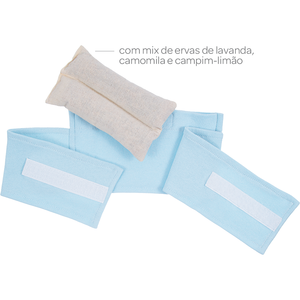 CINTA TERMICA HERBAL AZUL PARA CÓLICA