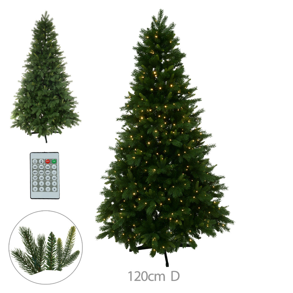 ARVORE DE NATAL COM MUSICA E FUNCOES 1446 TIPS 400 LEDS 2M