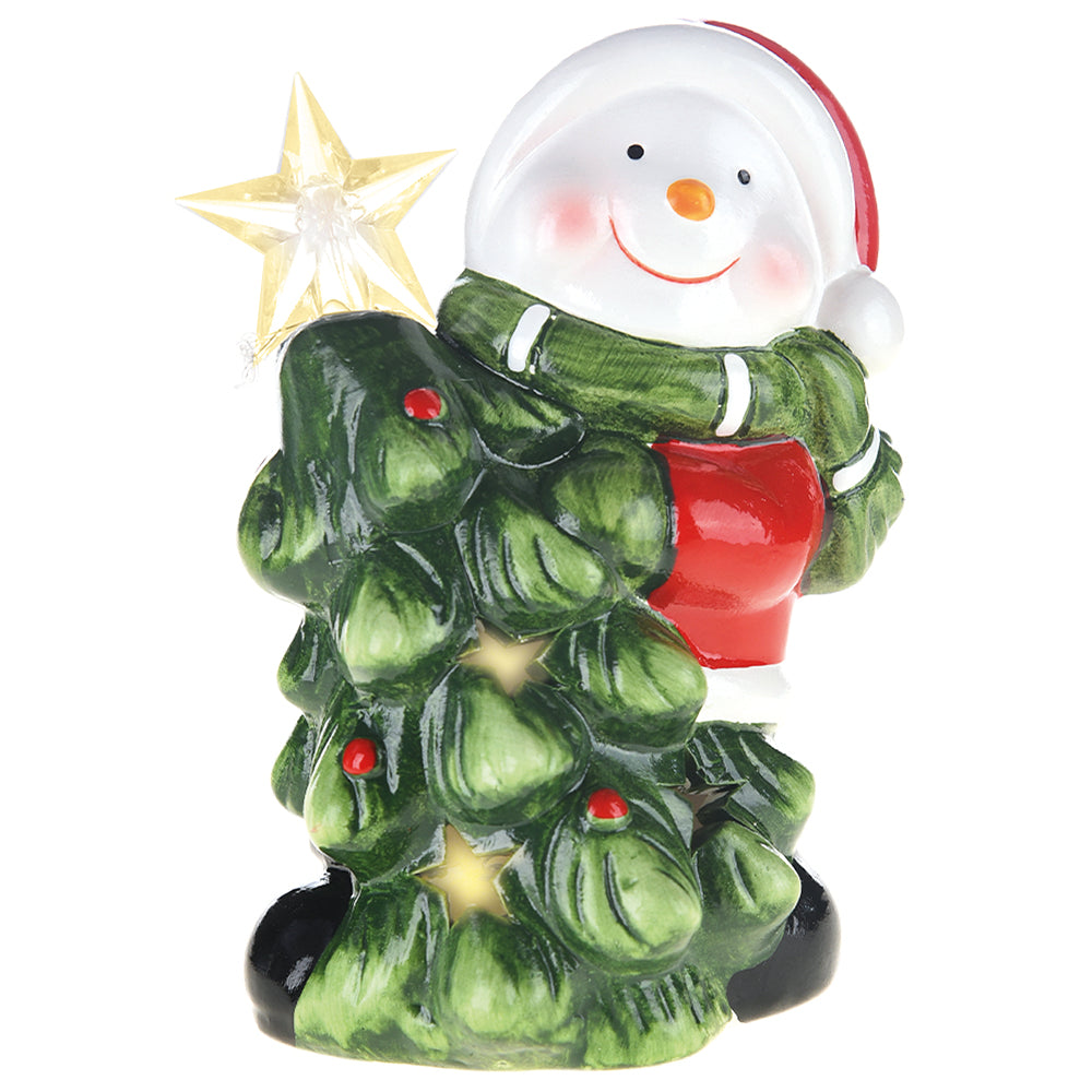 BOLA DE NEVE NA ARVORE COM LED