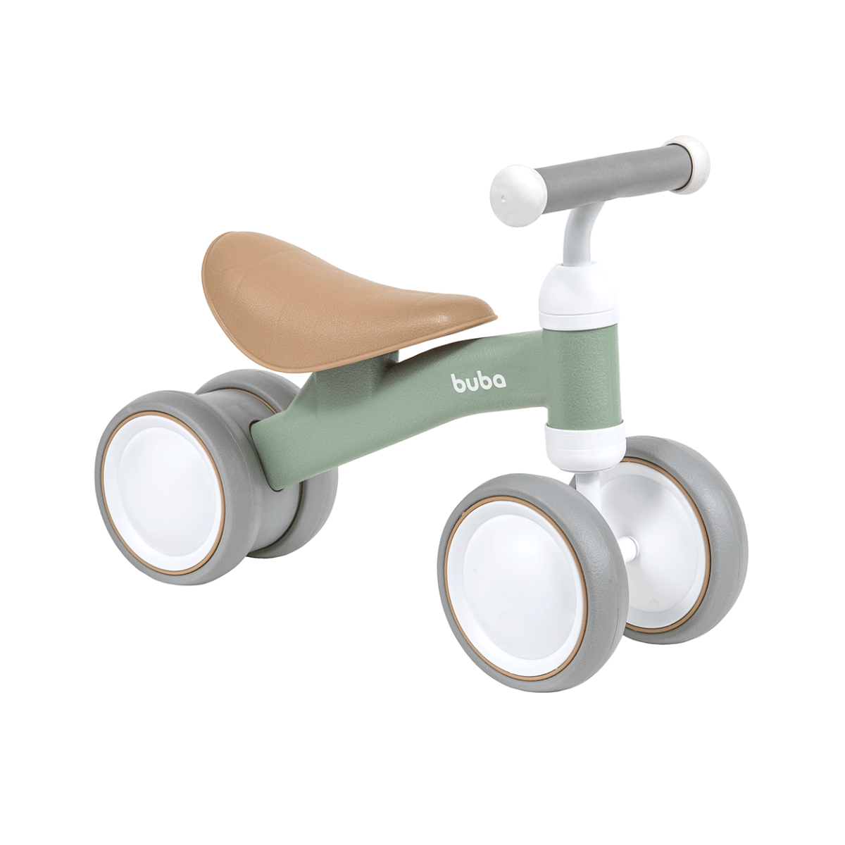 BICICLETA DE EQUILIBRIO COM 4 RODAS VERDE
