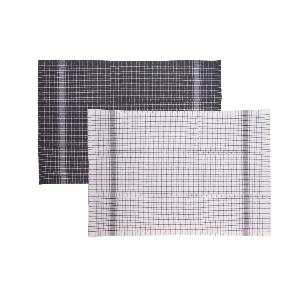 CONJUNTO DE 2 PANOS DE PRATO VERONA CINZA – 60CM X 40CM