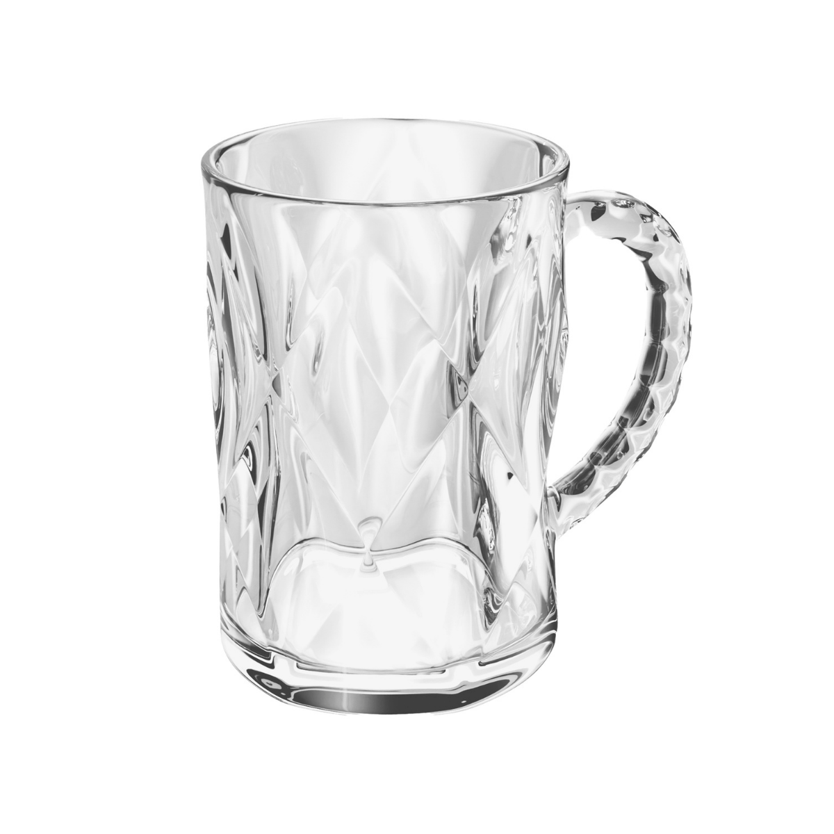 CANECA PARA CAPPUCCINO DE VIDRO DIAMOND 170ML