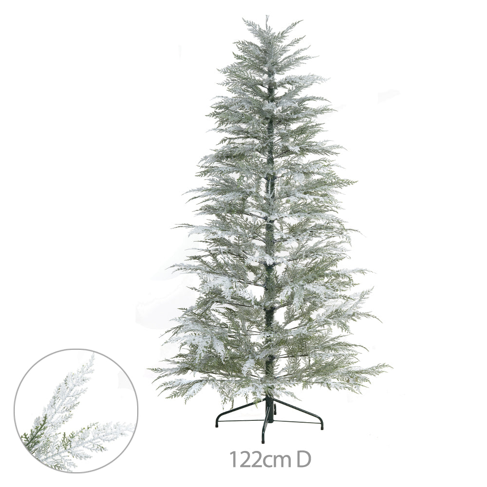 ARVORE DE NATAL NEVADA 2,10M 638TIPS BASE METAL