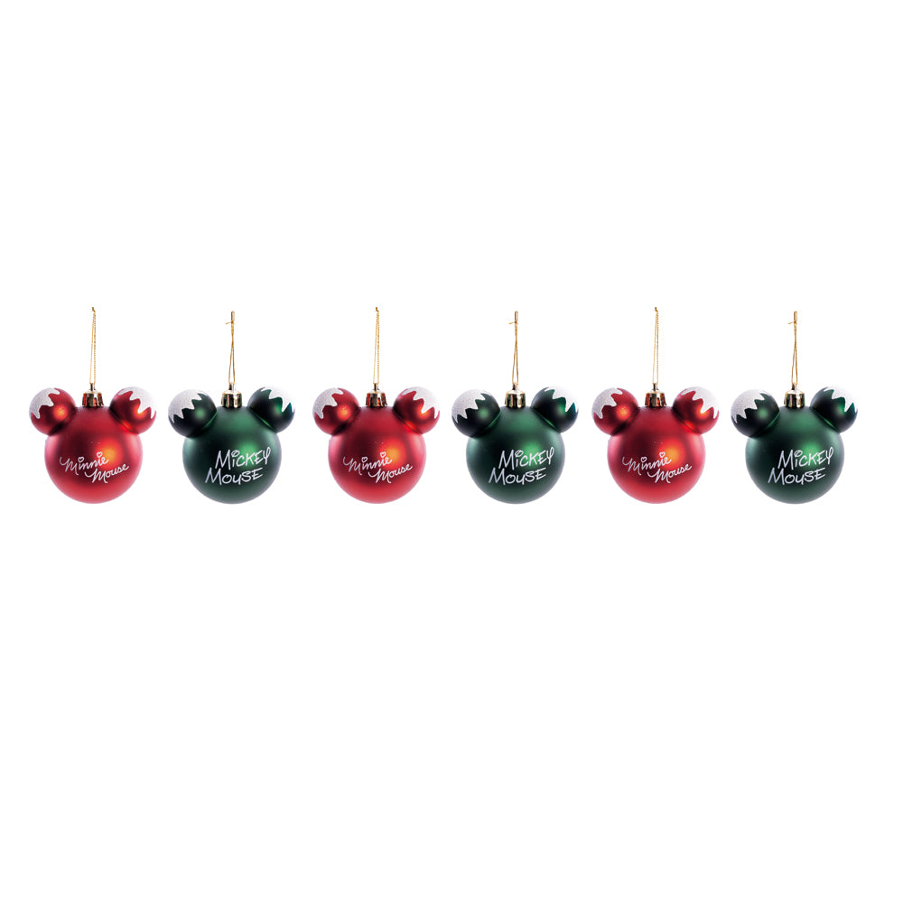 TUBO BOLAS MICKEY MINNIE 6CM JOGO COM 6 PEÇAS SOTIDO
