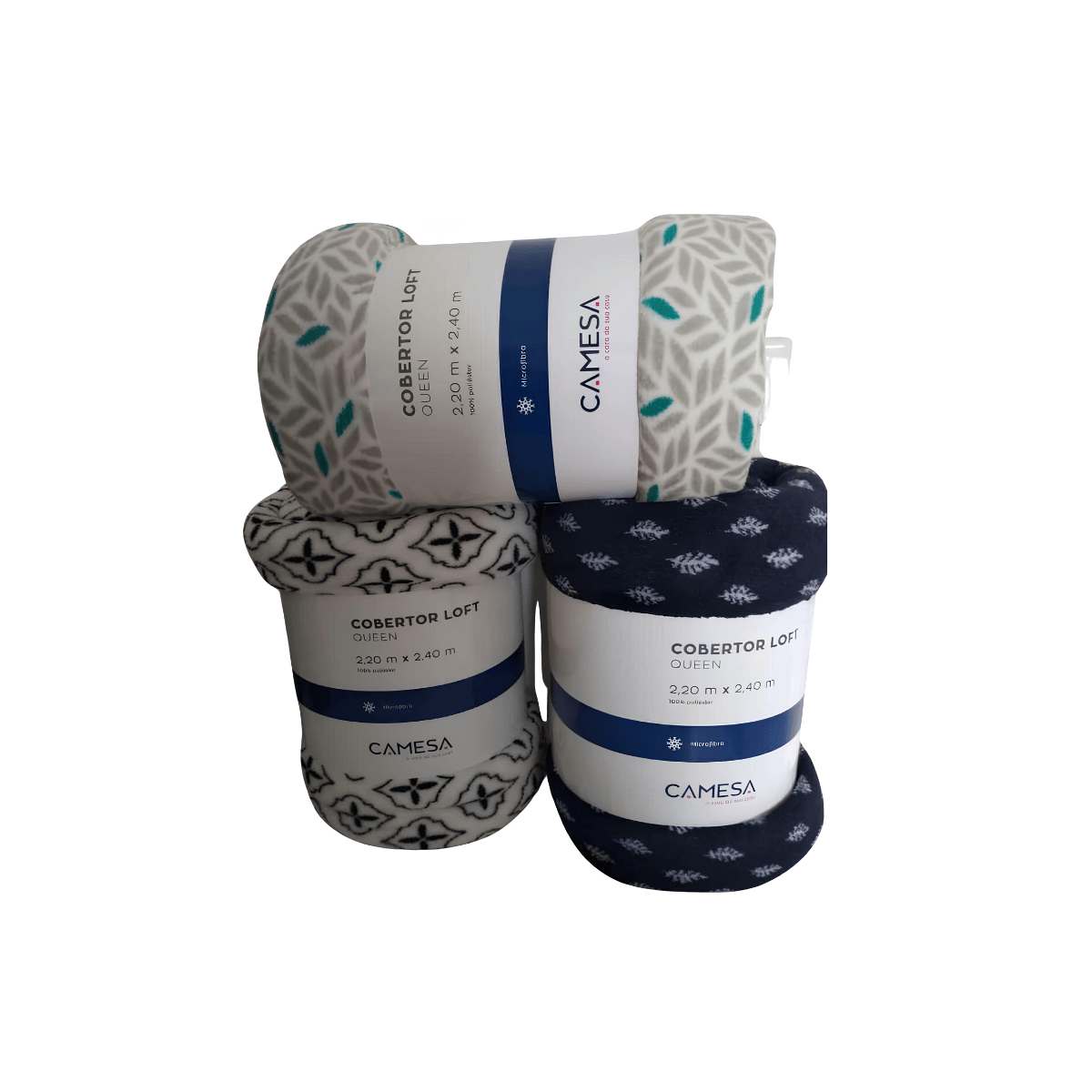 COBERTOR MICROFIBRA LISO 180G DUPLA FACE QUEEN SORTIDO
