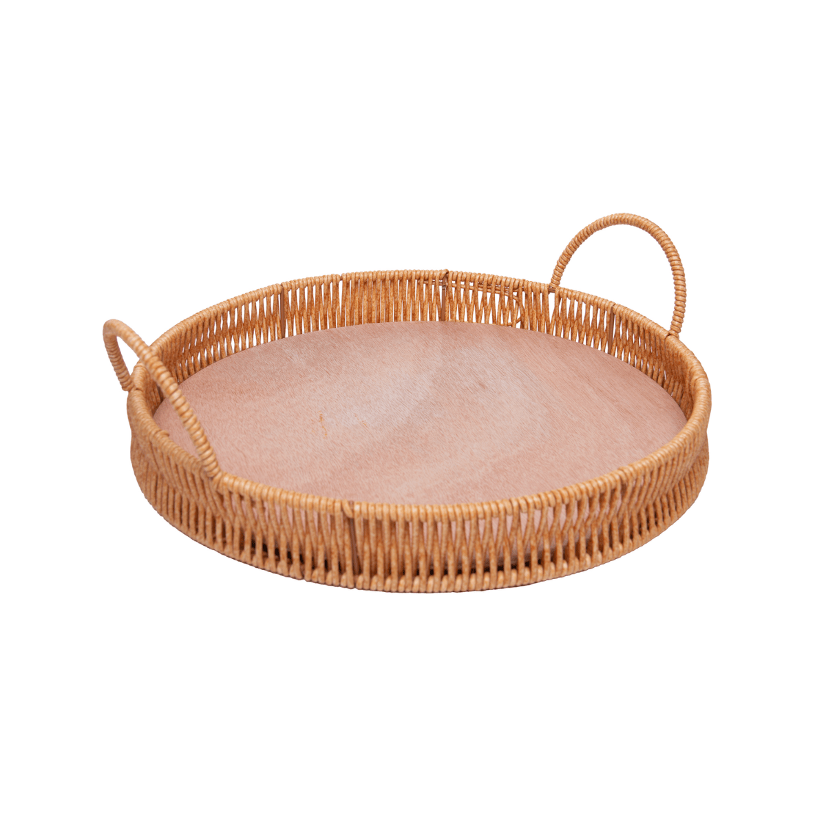 BANDEJA REDONDA COM ALCA KALI 30CM X 4,5CM PLASTICO