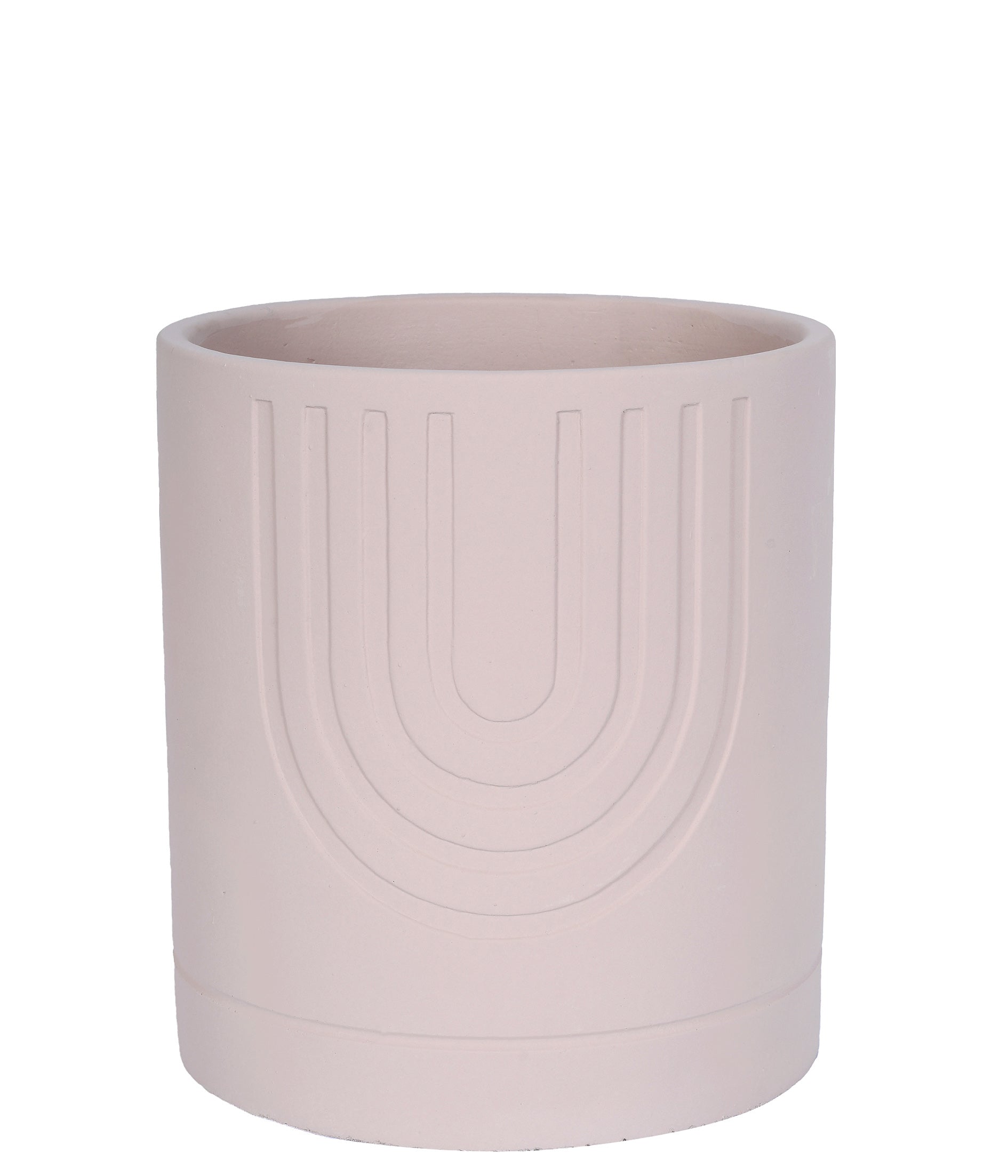 CACHEPOT EM CIMENTO BEGE