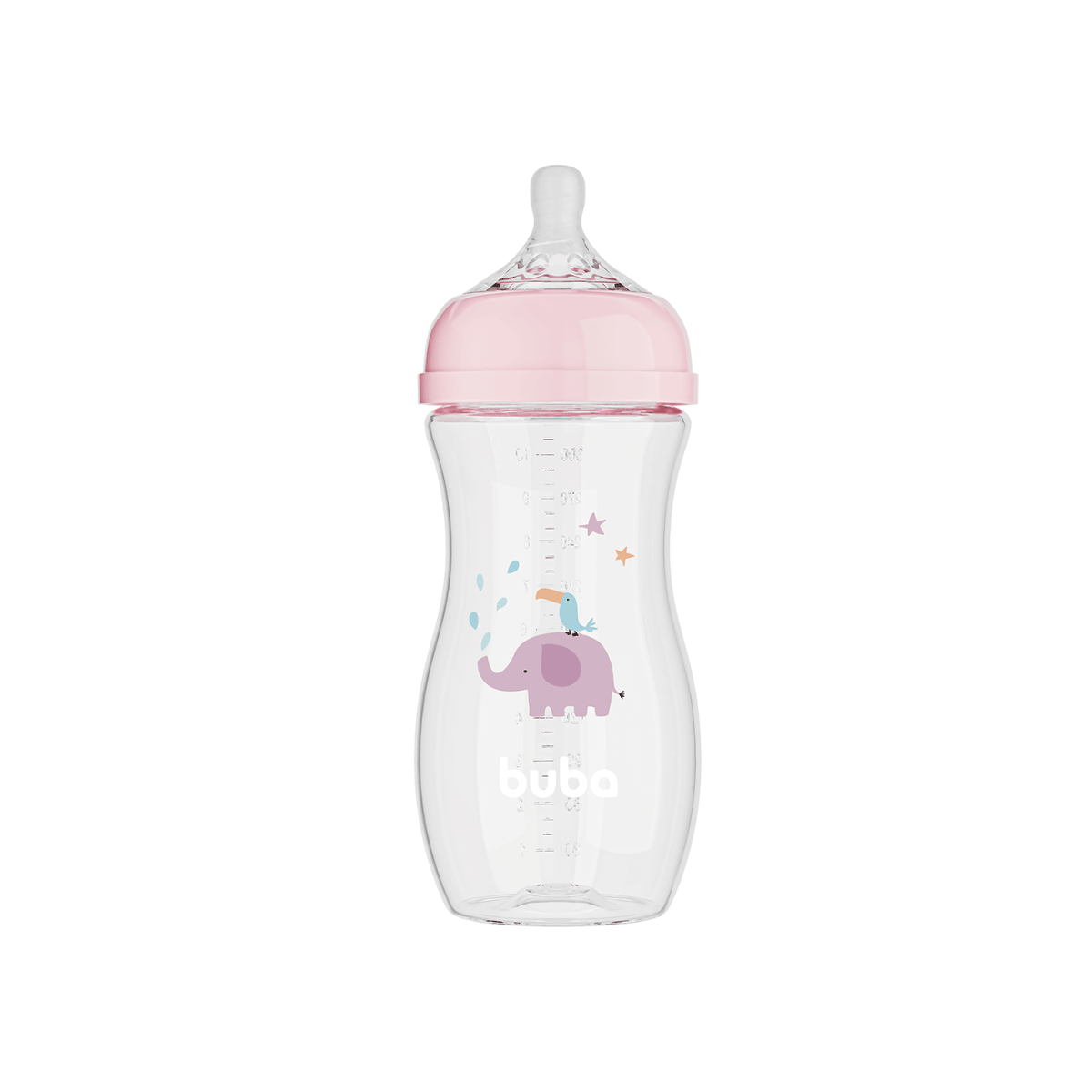 MAMADEIRA EASY FLOW ELEFANTE ROSA 270ML