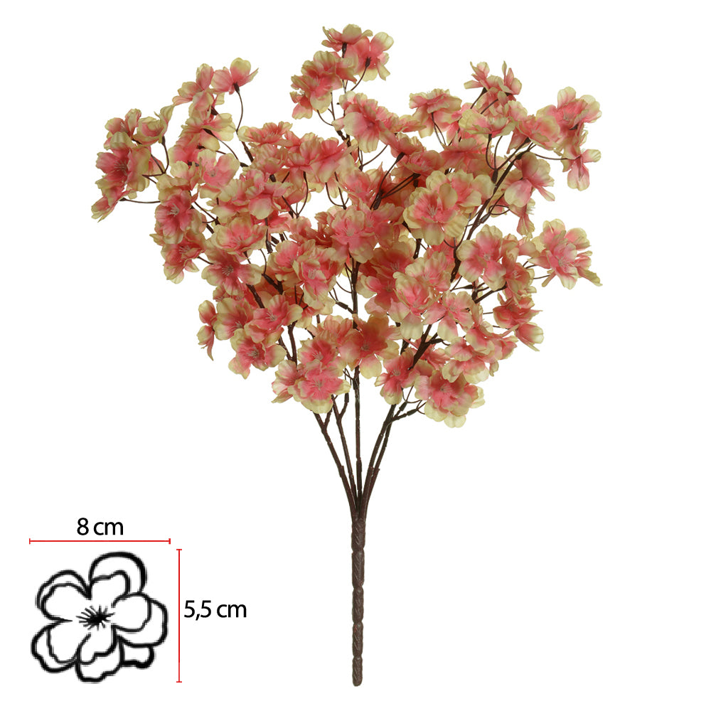 FLOR CEREJEIRA (CREME OUTONO ROSA) 52CM