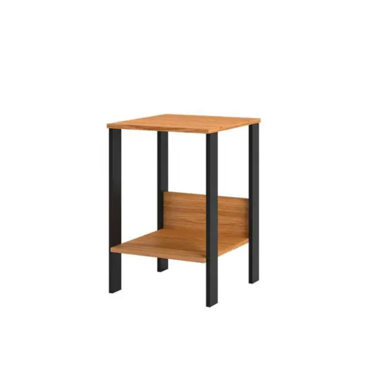 MESA AUXILIAR INDUSTRIAL 40 X 44CM - FREIJO/PRETO FOSCO