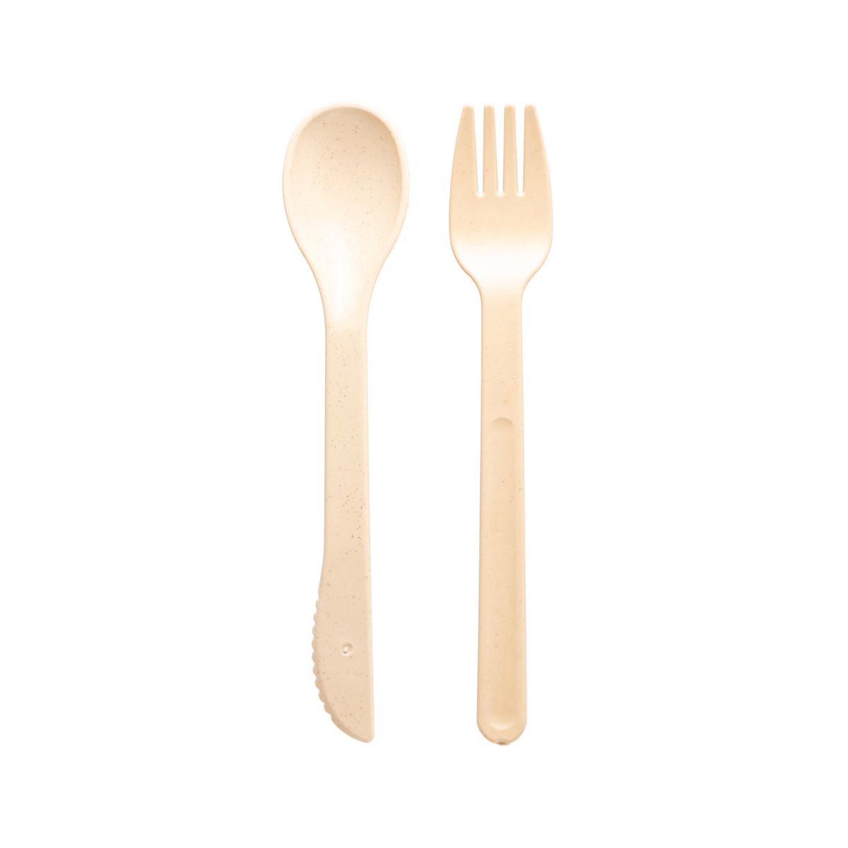 MARMITA HERMETICA COM TALHERES 1,1L OFF WHITE PP E BAMBU