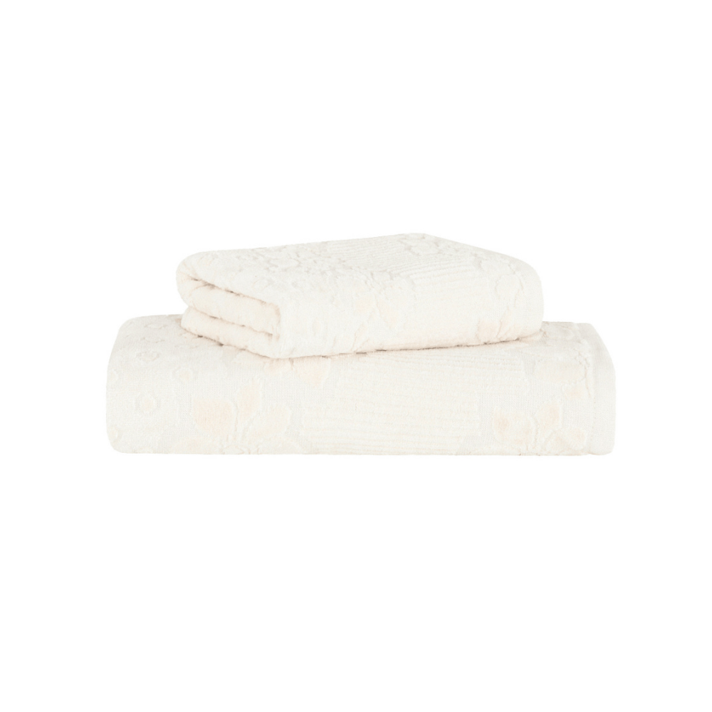 JOGO DE TOALHA 2 PECAS VELUDO LOLLIPOP BEGE 100% ALGODAO