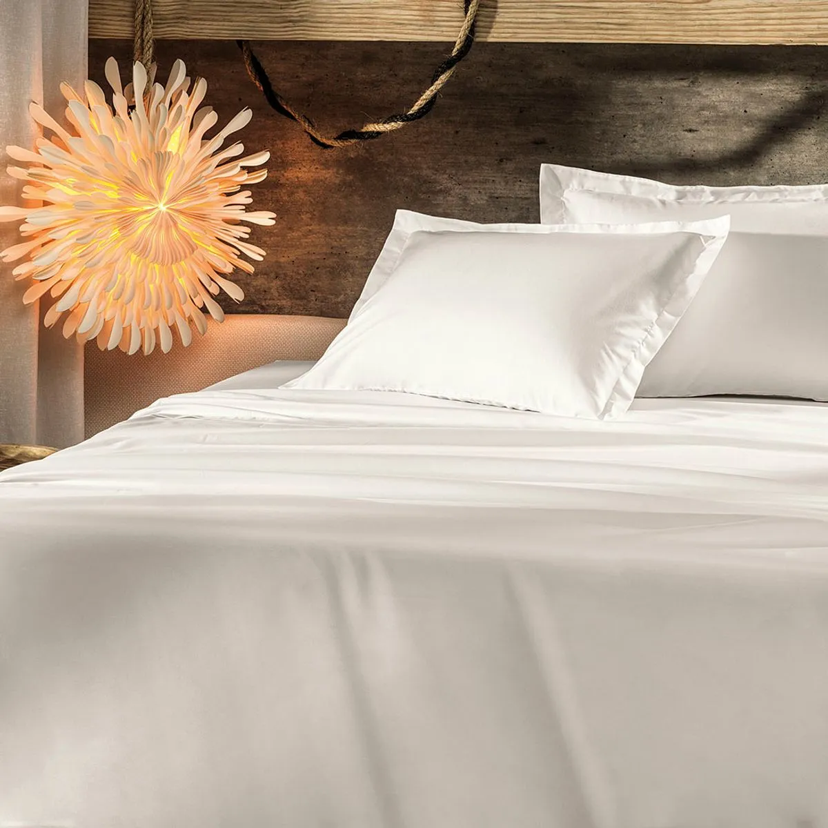 JOGO CAMA 4 PEÇAS TOQUE ACETINADO – BEGE PORCELANA – 2,50M X 2,40M