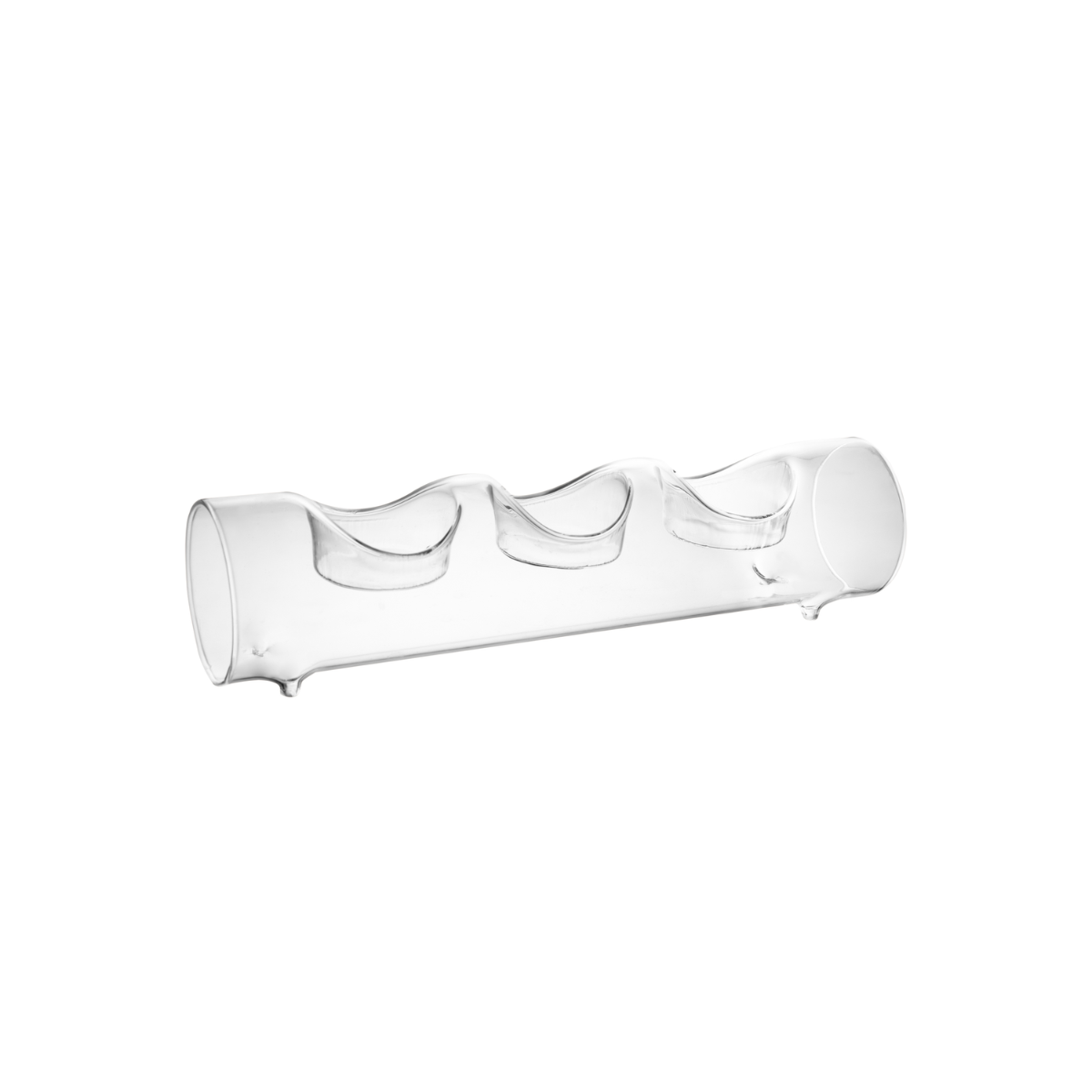 PORTA VELA TRIPLO LUME VIDRO BOROSSILICATO - 23,5CM