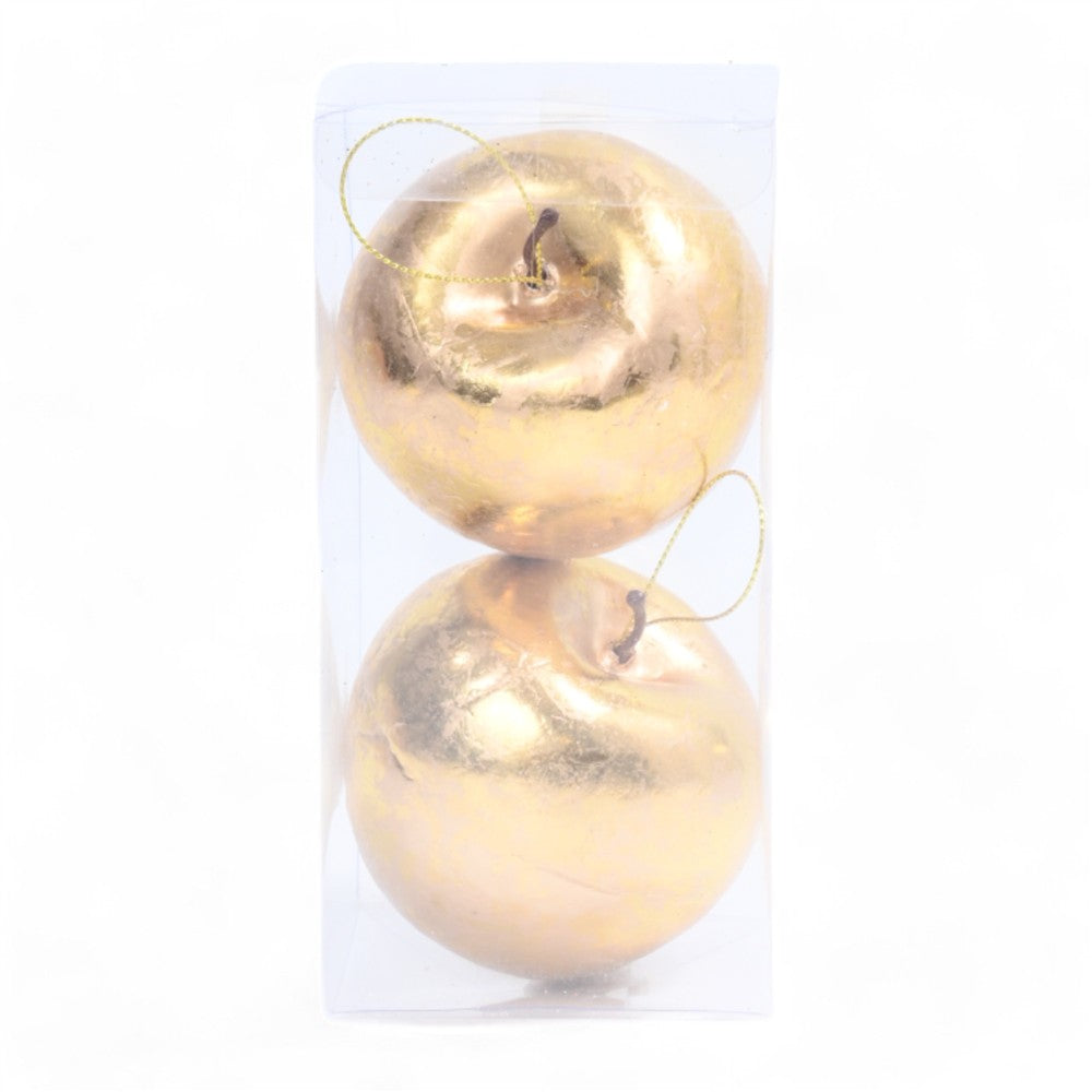 MAÇÃ DE ENFEITE OURO 7.5CM