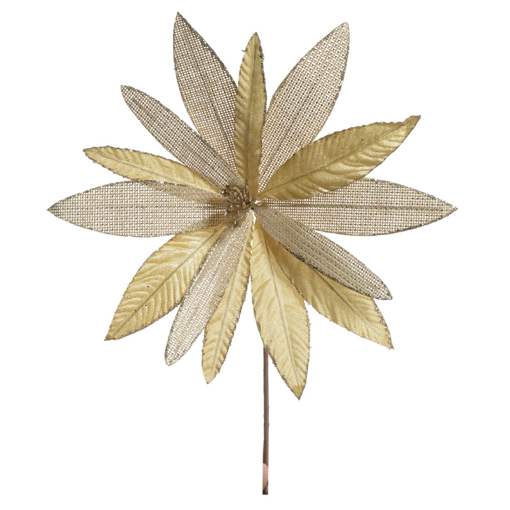 HASTE BICO DE PAPAGAIO COM GLITTER DOURADO 30CM