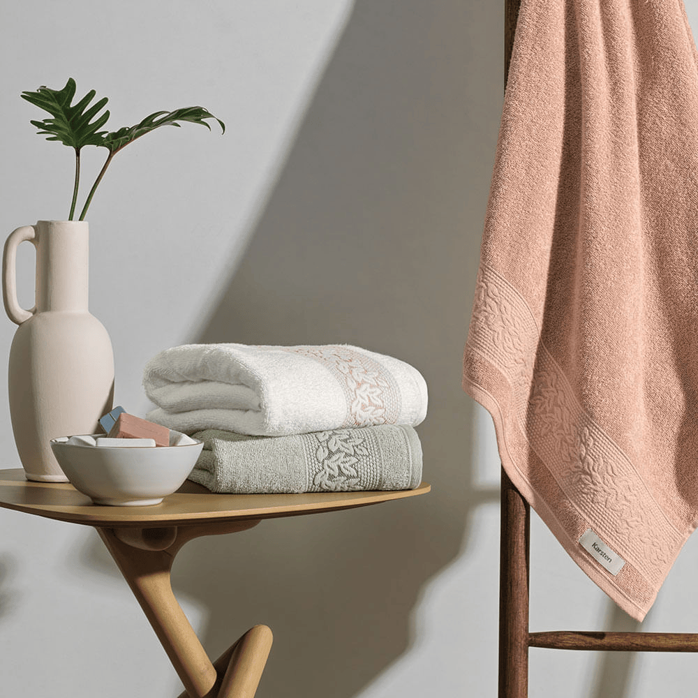 TOALHA DE BANHO FELPUDO PROVENCE ROSA – 70CM X 1,35M