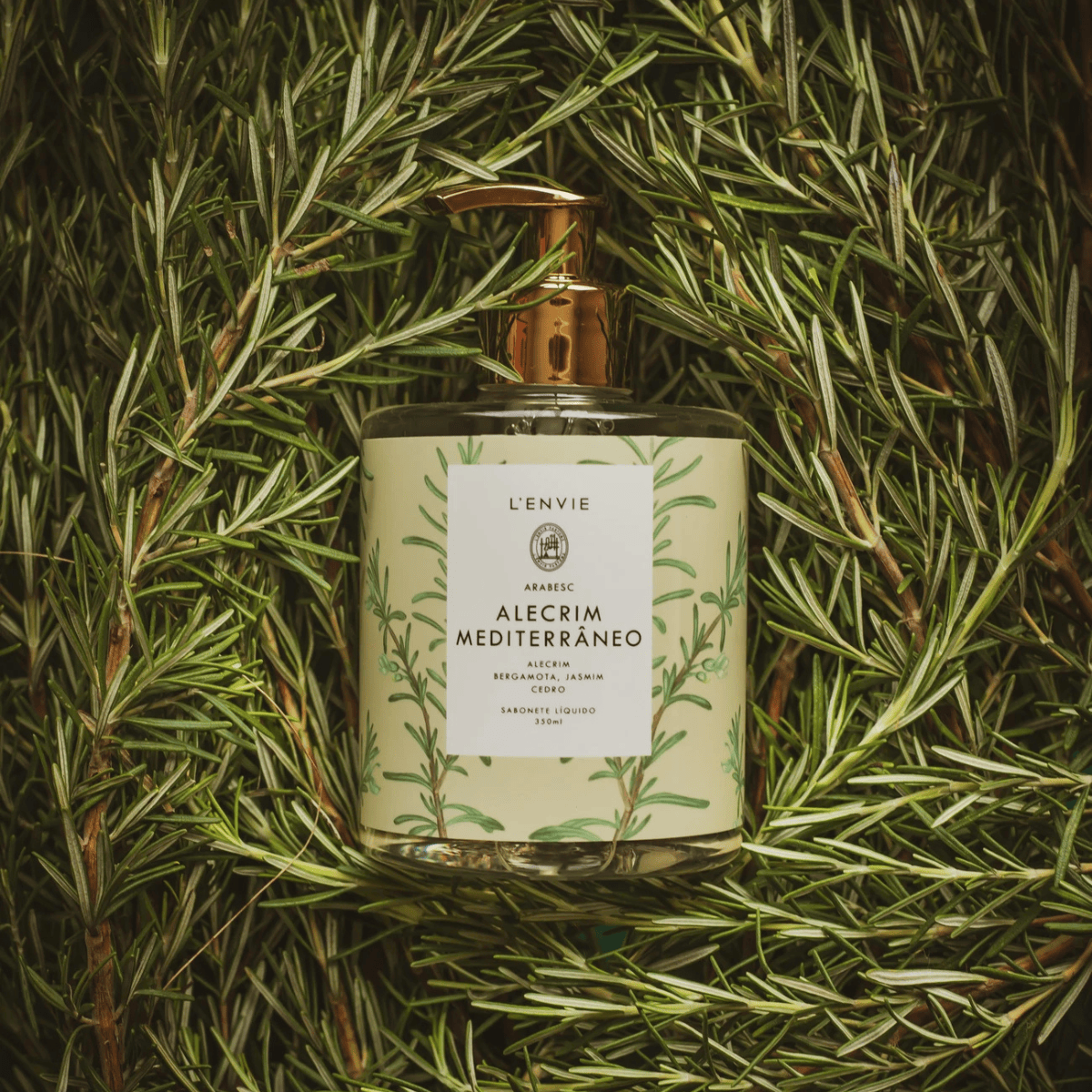 SABONETE LIQUIDO ALECRIM MEDITERRANEO ARABESC - 350ML