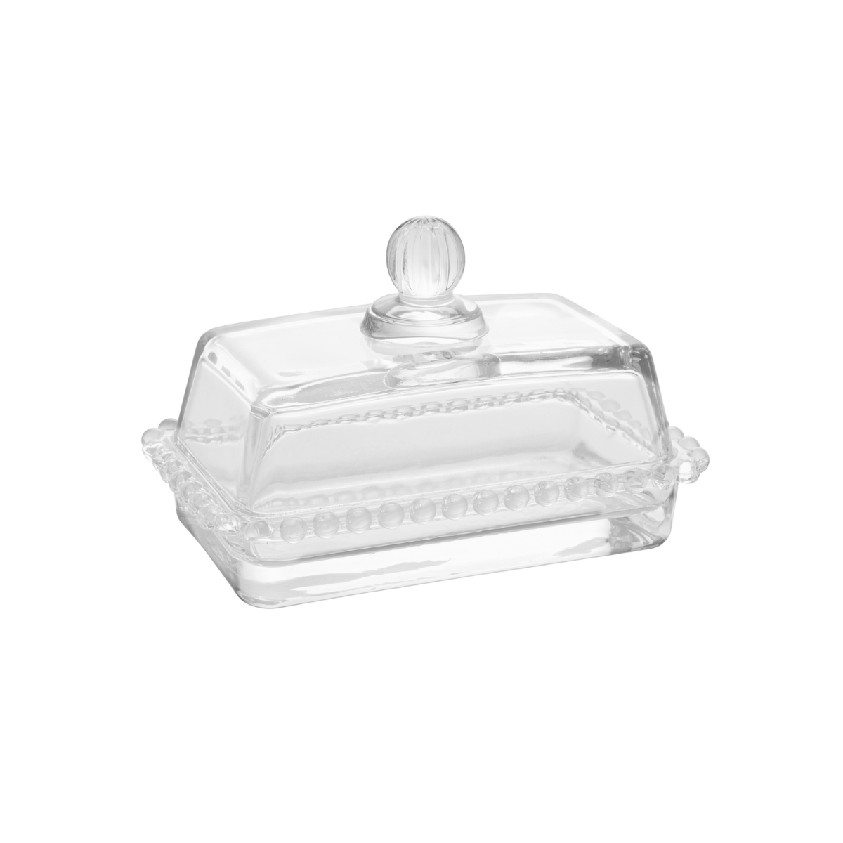 MANTEIGUEIRA CRISTAL DE CHUMBO C/TAMPA PEARL 17x10,5x10cm