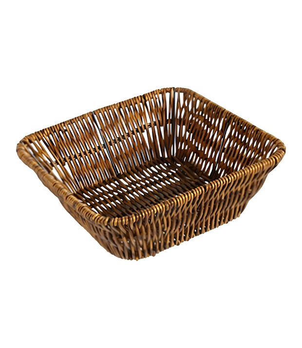 CESTA FRUTEIRA BROWN LAVÁVEL QUADRADA 23X23X7CM