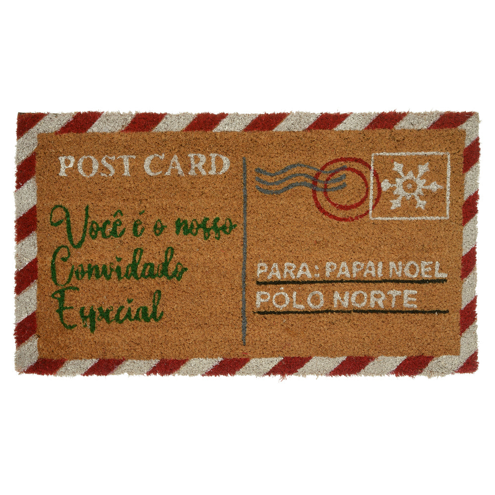 CAPACHO DE NATAL CARTÃO POSTAL 33X60CM