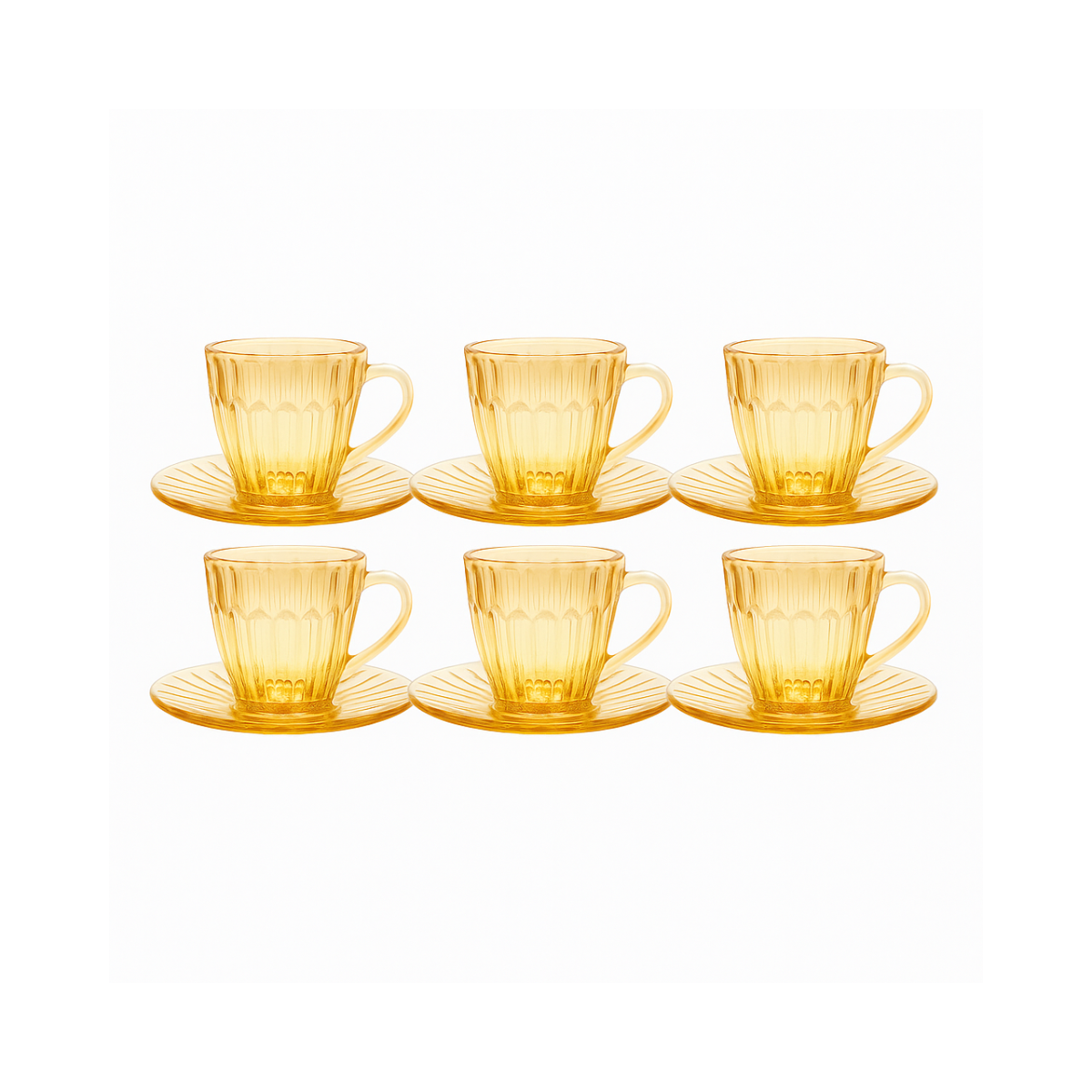 CONJUNTO 6 XICARAS CAFE AMBAR MAJESTIC 90ml