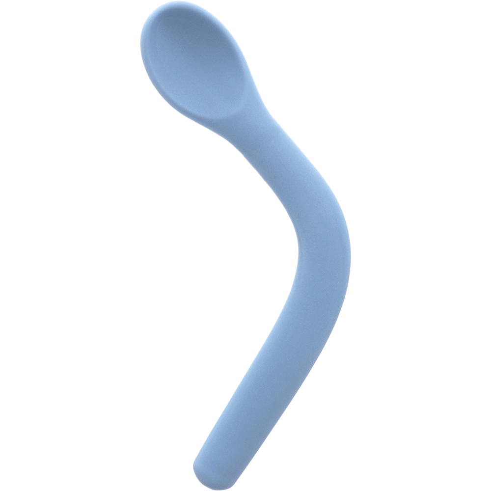 COLHER FLEXIVEL EM SILICONE AZUL
