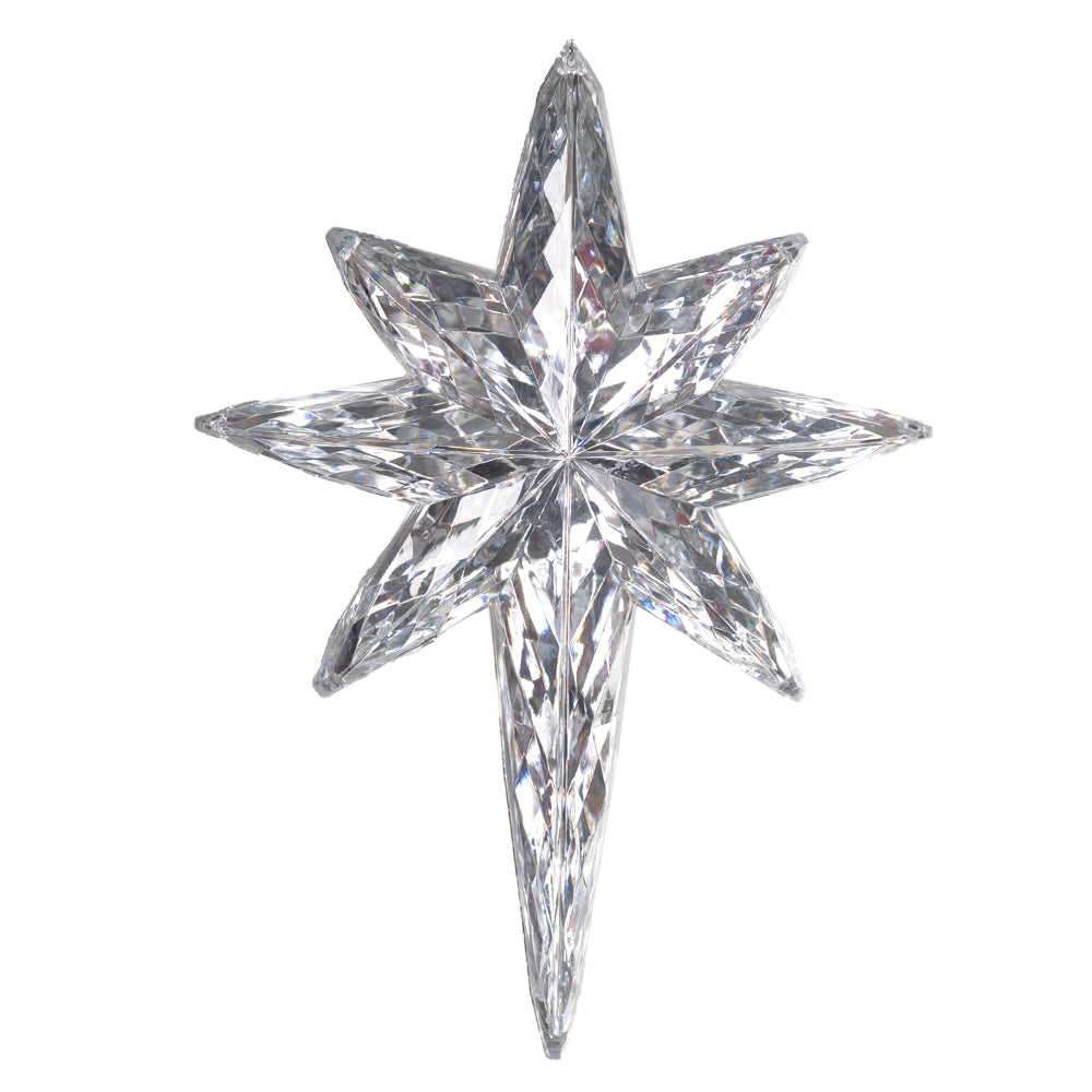 ENFEITE ESTRELA PRATA 20,5CM