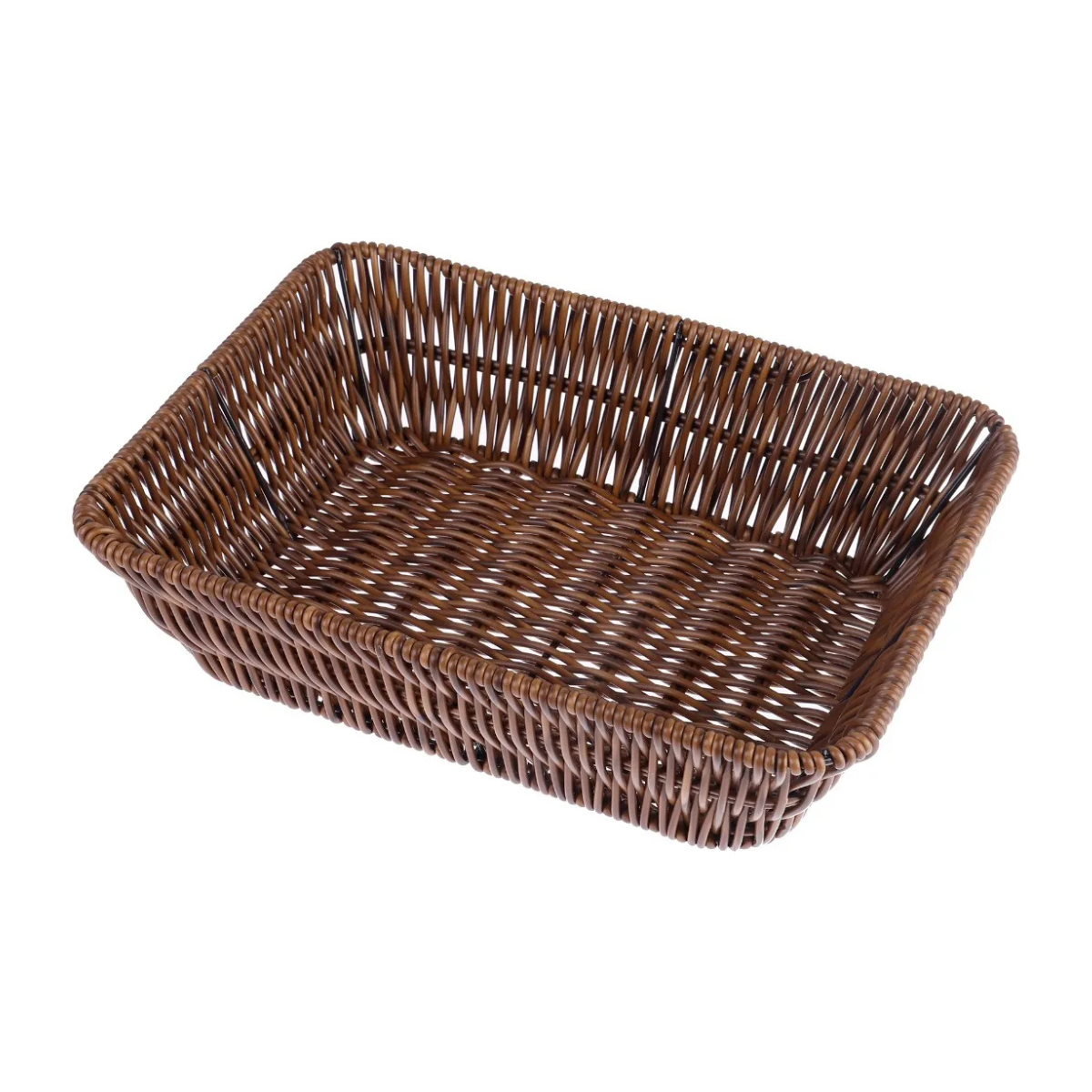 CESTA FRUTEIRA BROWN LAVÁVEL RETANGULAR 26X20X7CM