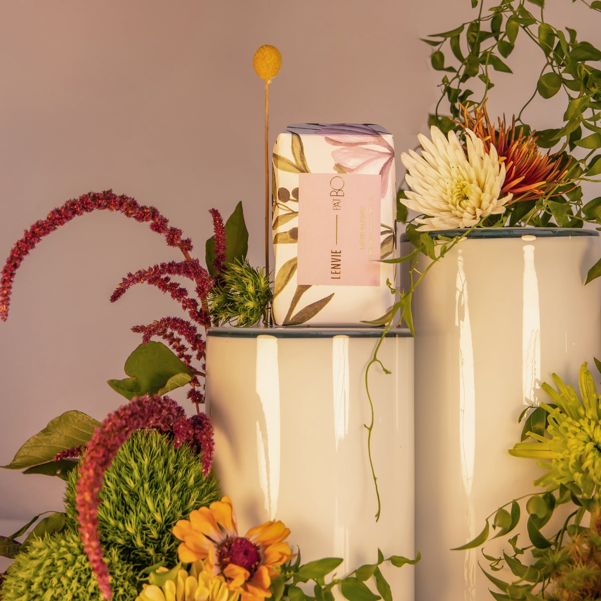 KIT SABONETE VEGETAL EM BARRA LENVIE-PATBO MIX 3 UNIDADES 150G