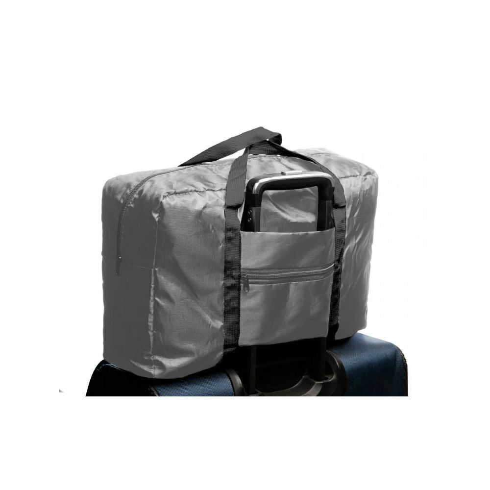 BOLSA COM ENCAIXE PARA MALA DE VIAGEM DE POLIESTER CINZA