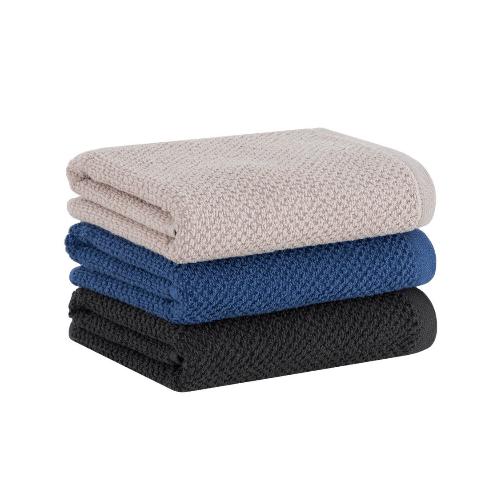 JOGO 3 PECAS PANO QUADRICULADO BEGE AZUL E CINZA – 48CM X 71CM